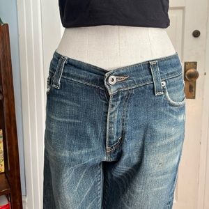 Distressed Levi jeans